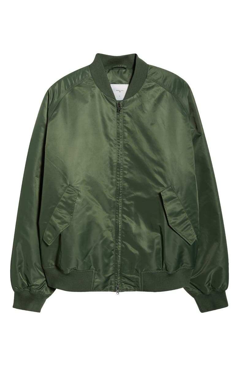 Percival Nylon Bomber Jacket, Alternate, color, Forest