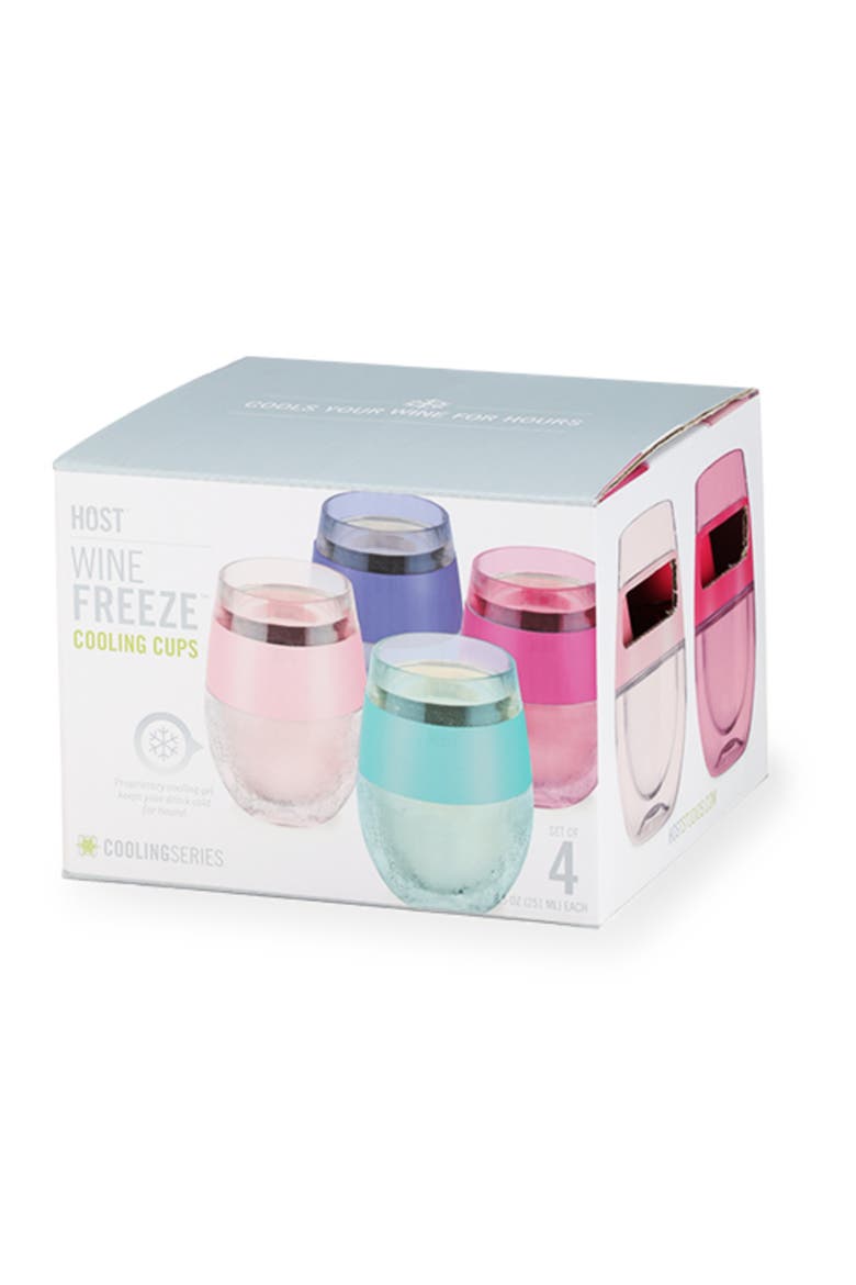 Wine FREEZE Cooling Cup Set of 4, Alternate, color, Tinted