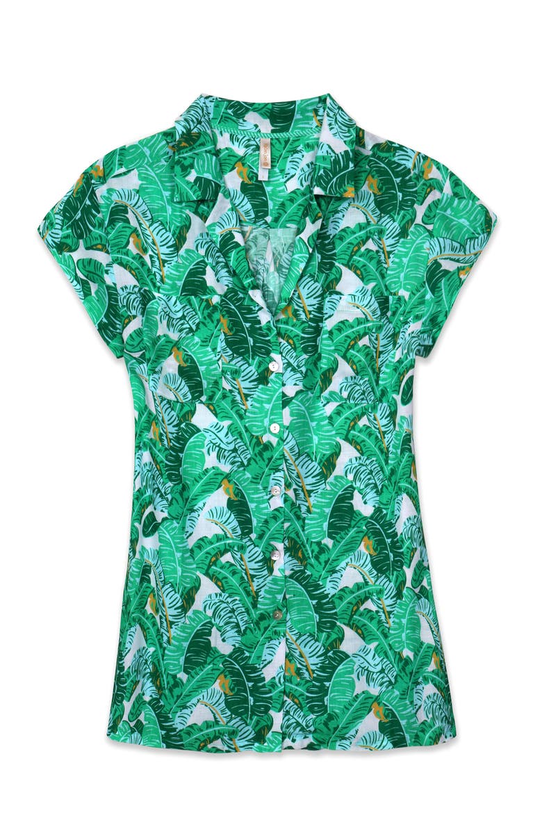 HELEN JON Alex Shirt, Alternate, color, Banana Leaf