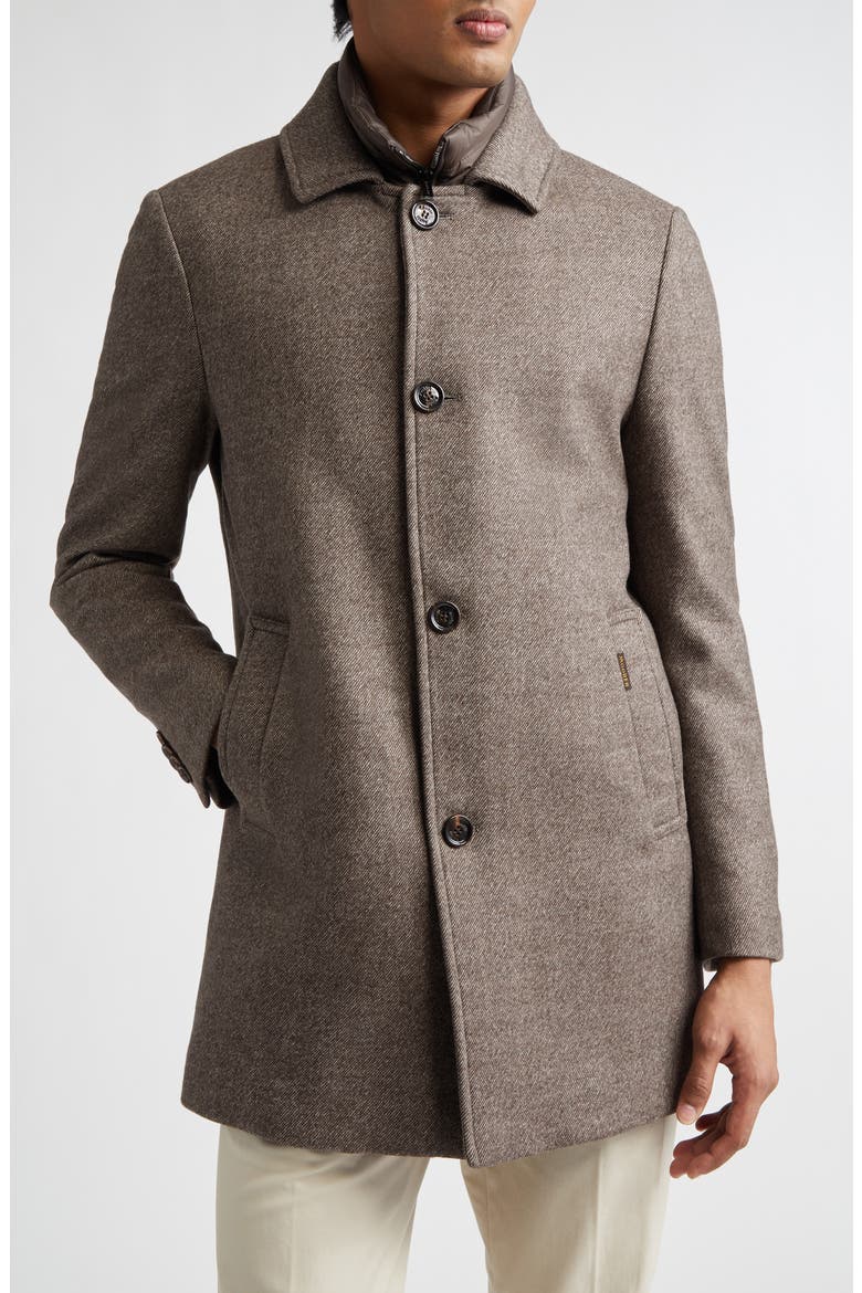 Monferrato Virgin Wool Coat, Main, color, TAUPE