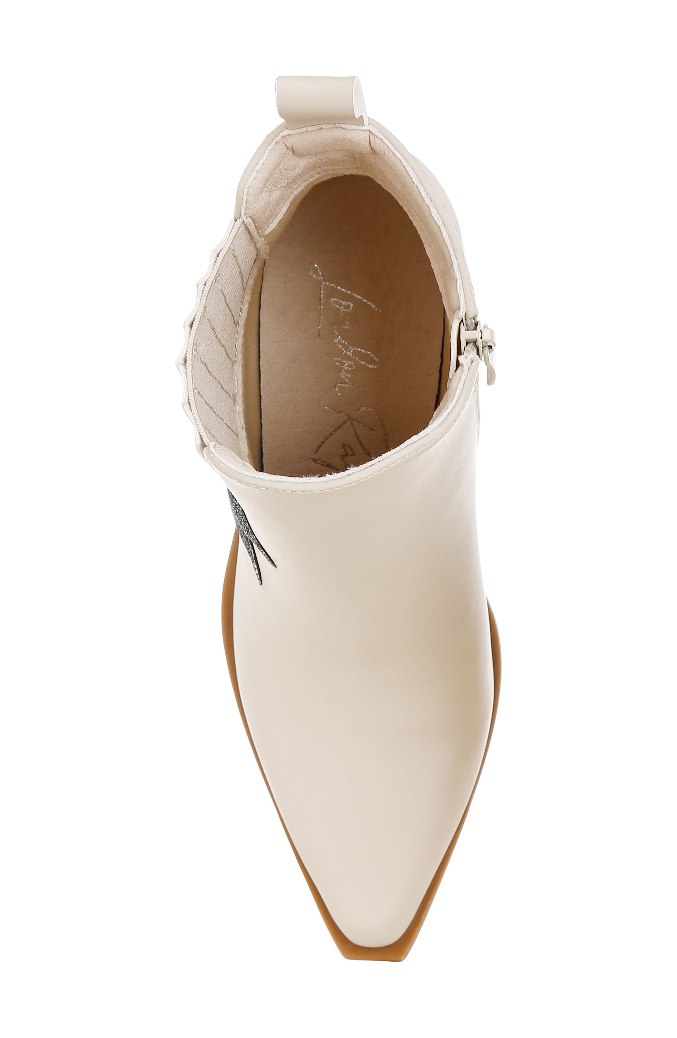 LONDON RAG Melt Down Glitter Star Bootie, Alternate, color, Beige