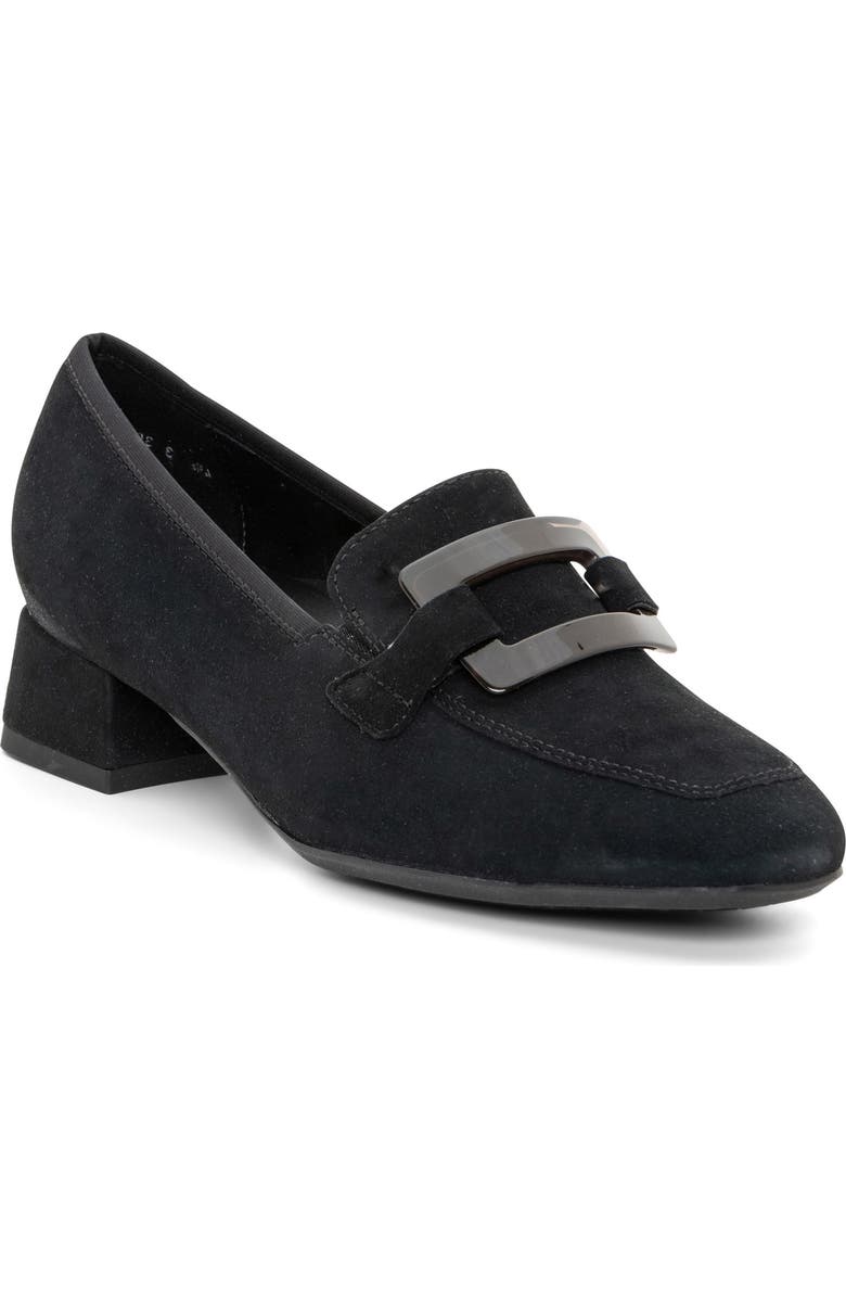 ara Glimmer Loafer Pump, Main, color, Black