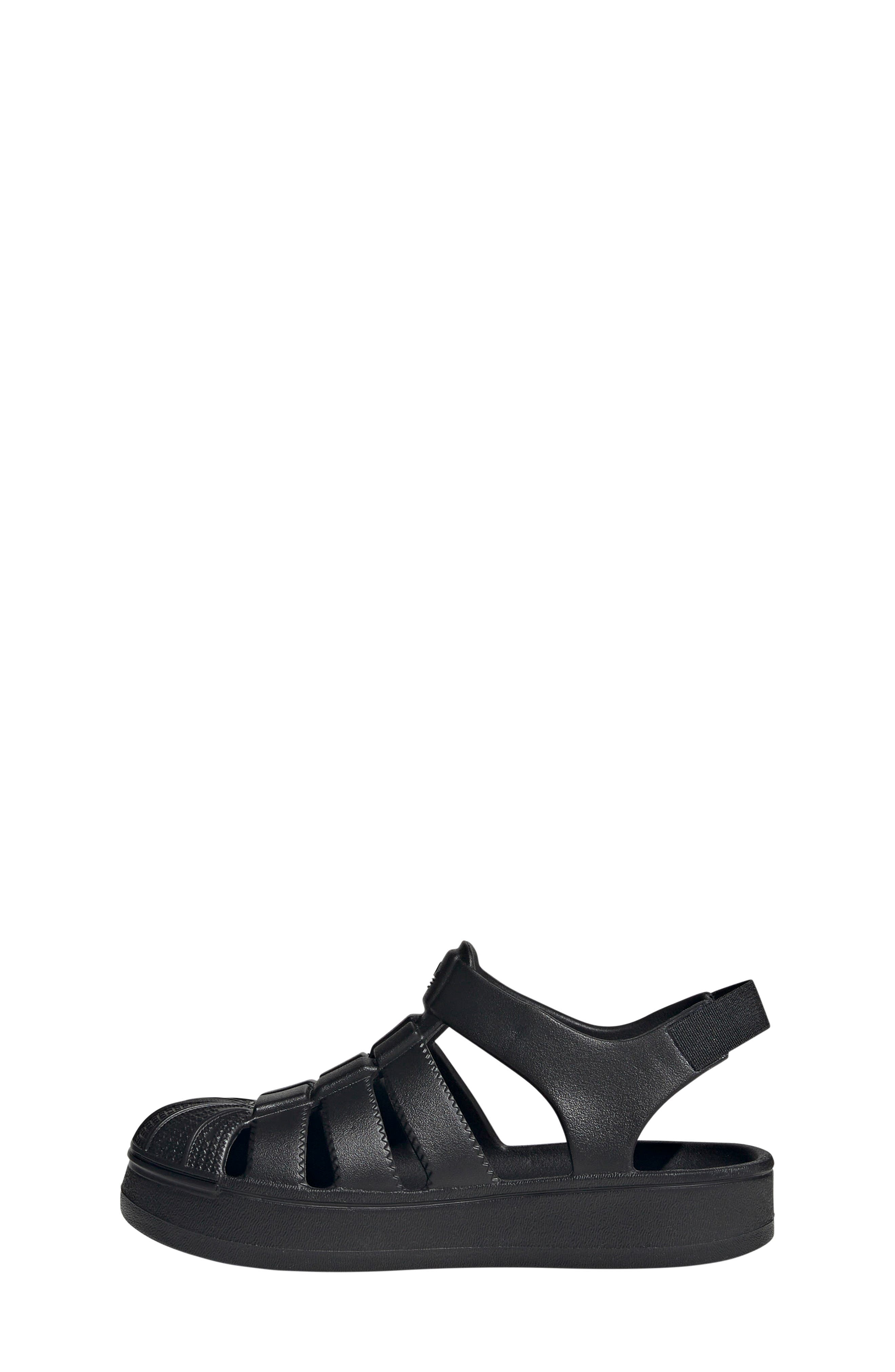 adidas Kids' Superstar Slingback Sandal, Alternate, color, Black/ Black/ Black
