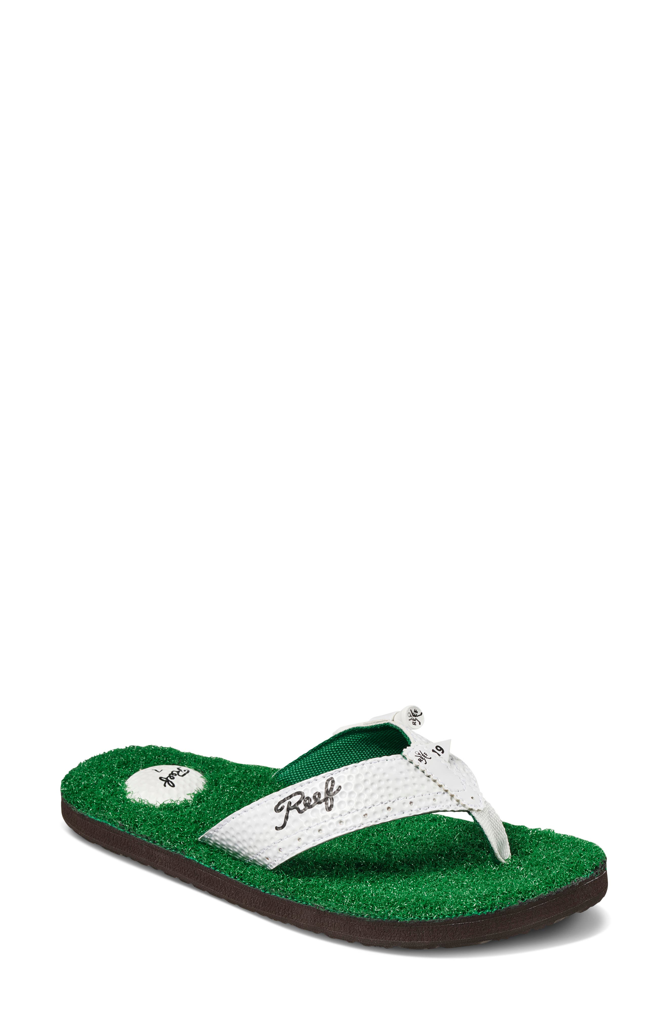Reef Mulligan Golf Flip Flop, Main, color, 