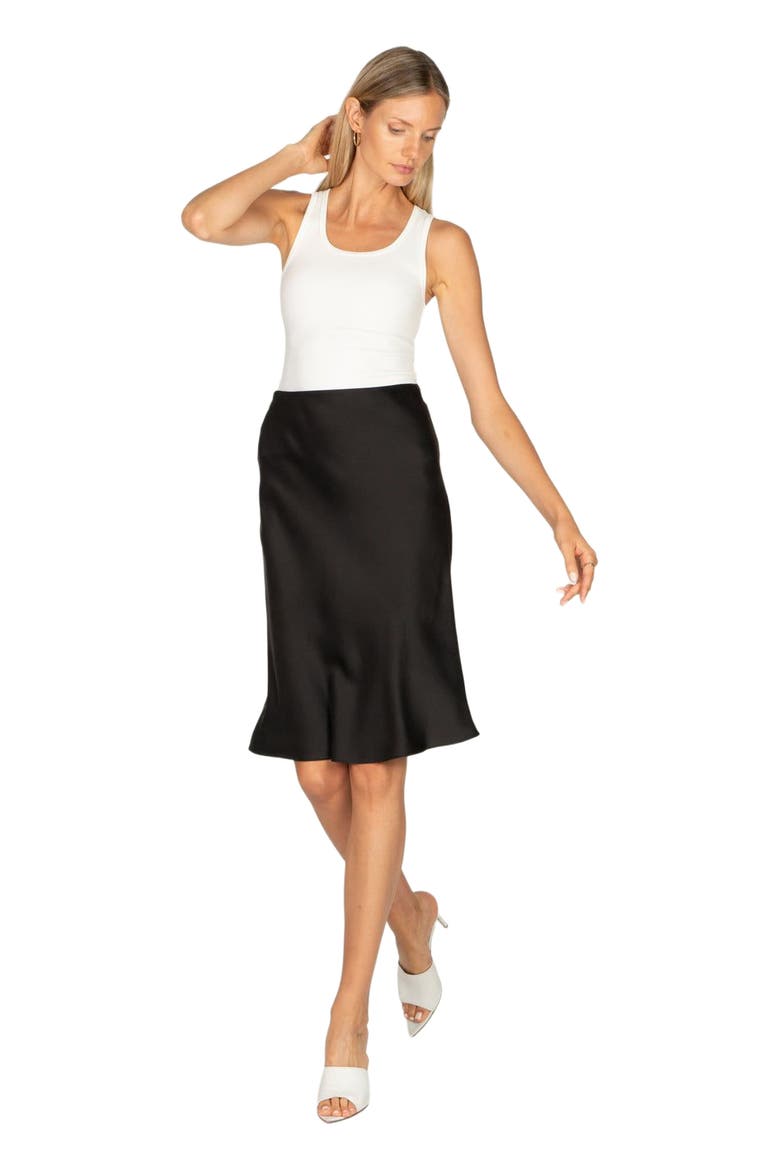 Lainey Midi Skirt, Main, color, BLACK