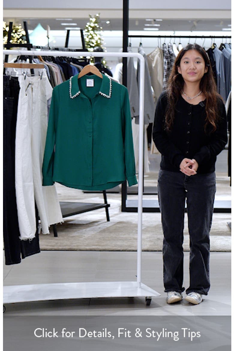 Sylvi Rhinestone Collar Shirt video