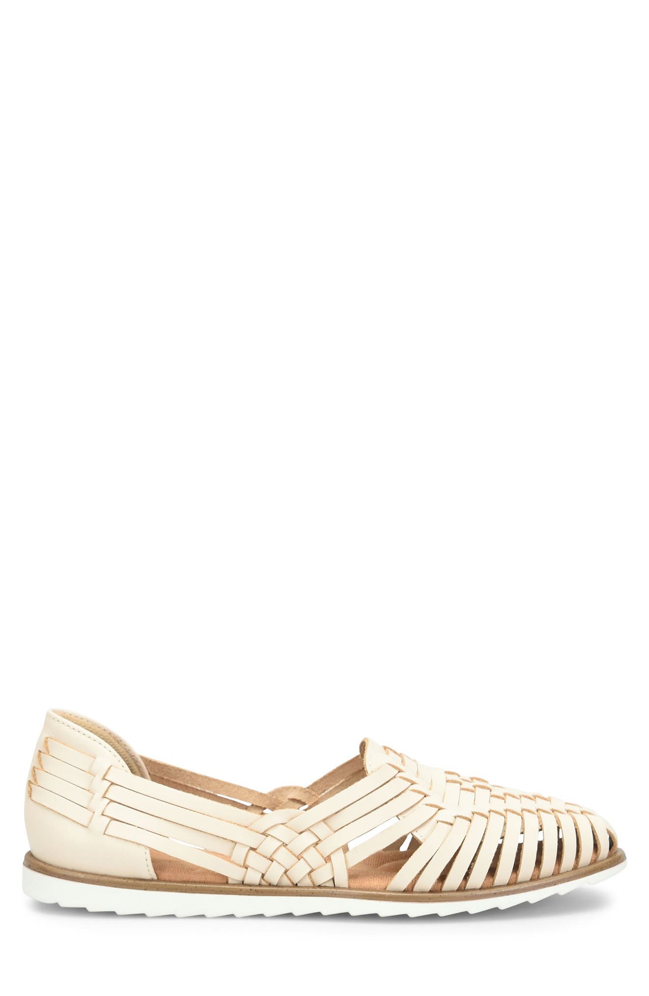 EUROSOFT Woven Ranie Flat, Alternate, color, Cream 274