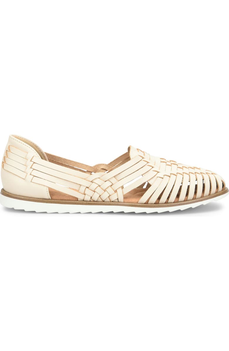 EUROSOFT Woven Ranie Flat, Alternate, color, Cream 274