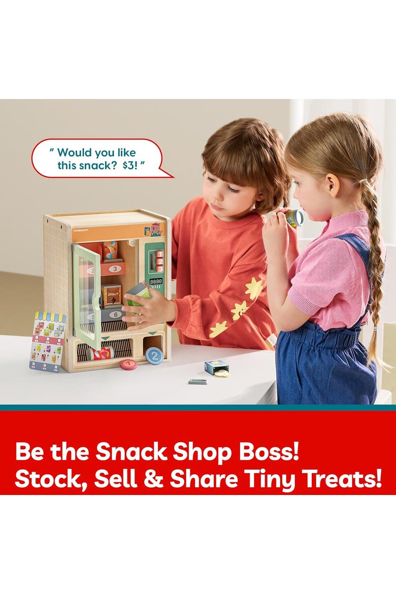 Kids Wooden Vending Machine Montessori Pretend Toy, Alternate, color, Multicolor