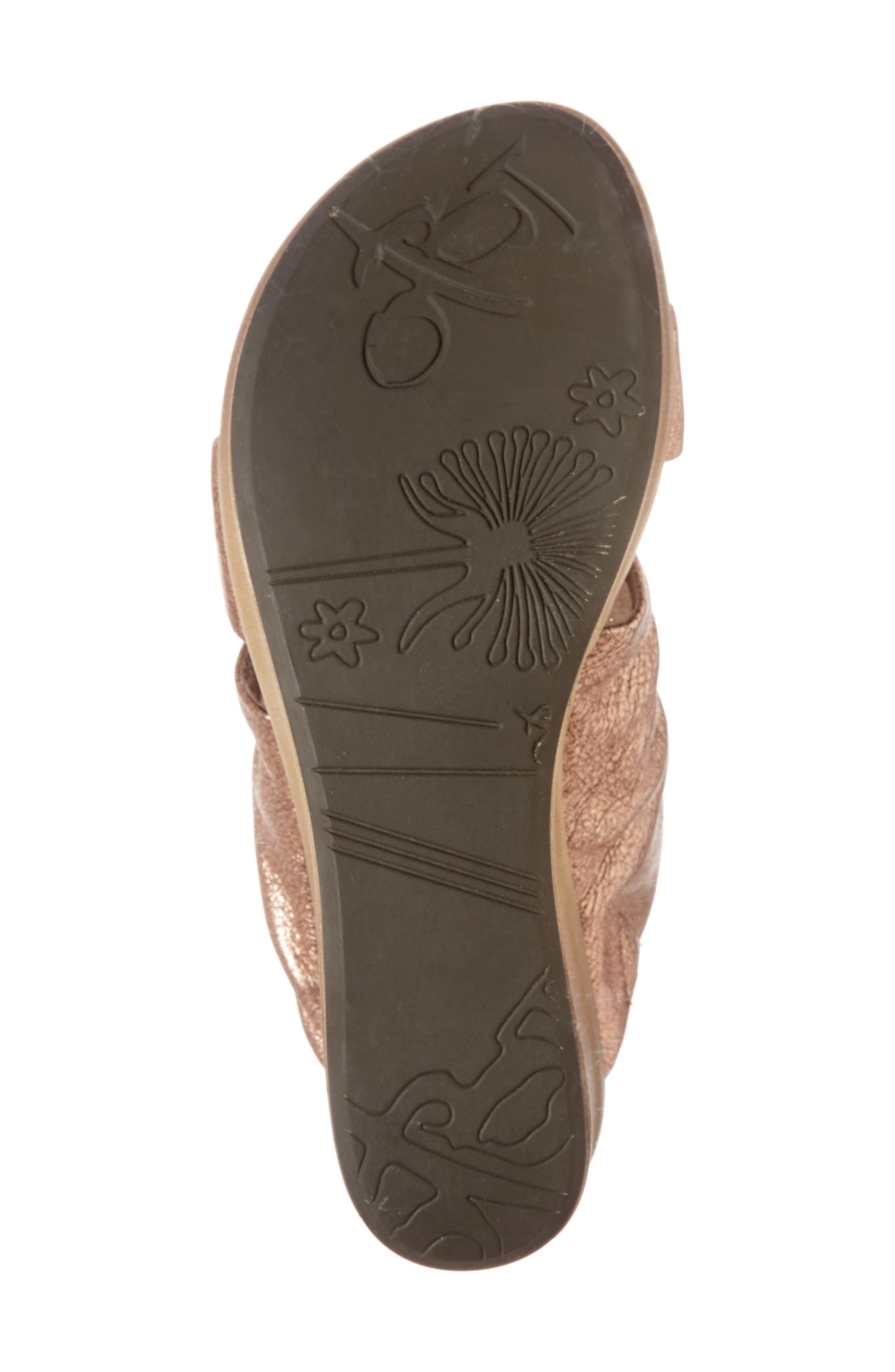 Tailgate Platform Wedge Mule, Alternate, color, COPPER LEATHER