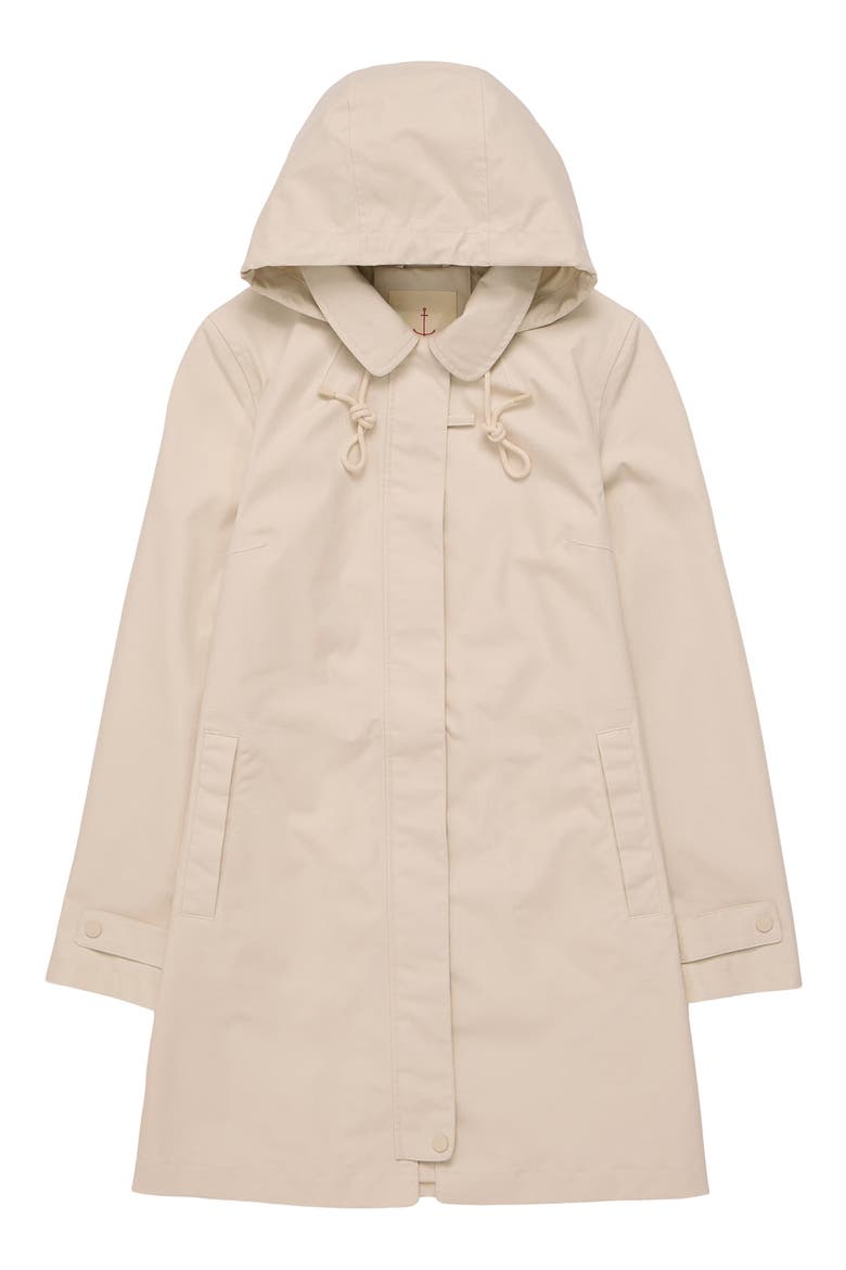 Cloudburst Waterproof Organic Cotton Coat, Alternate, color, LIMESTONE