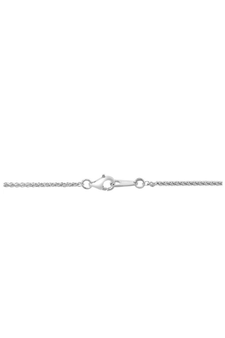 White Topaz & Cultured Pearl Flower Pendant Necklace, Alternate, color, WHITE