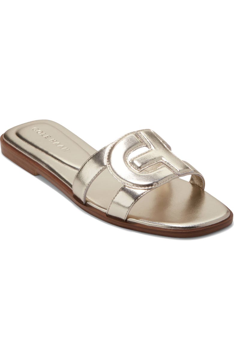 Cole Haan Chrisee Slide Sandal, Main, color, Soft Gold