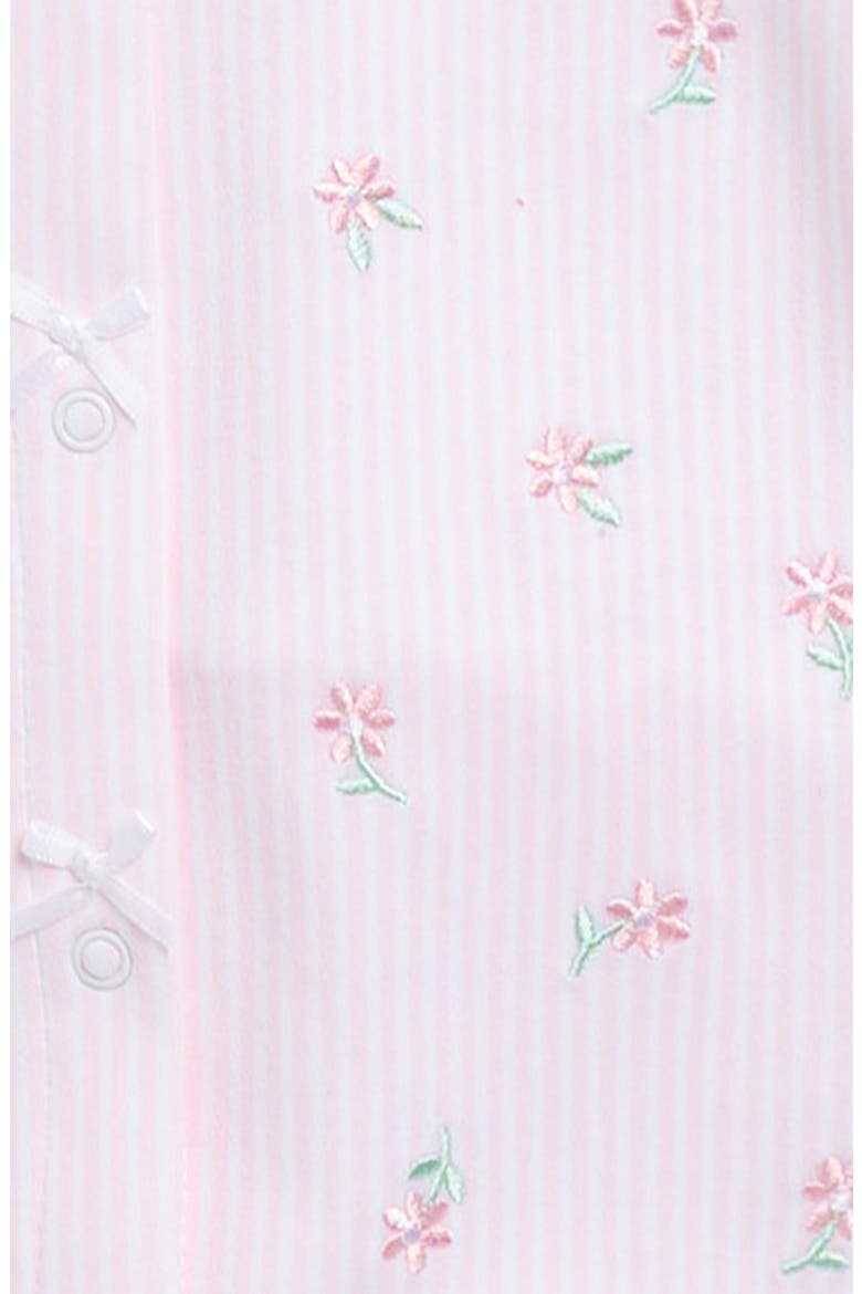 Embroidered Floral Romper & Hat Set, Alternate, color, PINK