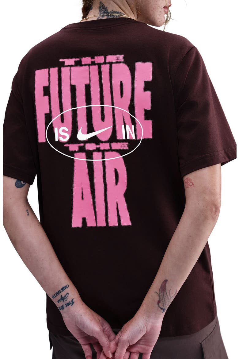 Sportswear The Future is in the Air Graphic T-Shirt, Alternate, color, BURGUNDY CRUSH