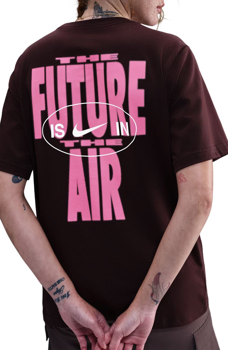 Nike Sportswear The Future is in the Air Graphic T-Shirt, Alternate, color, Burgundy Crush