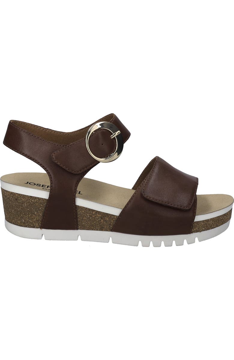 Josef Seibel Quinn 16 Wedge Sandal, Alternate, color, Cognac