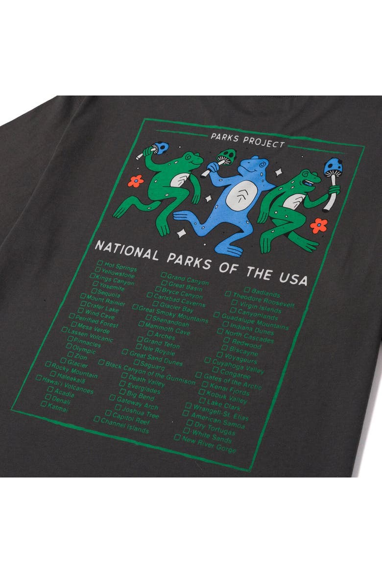 Great Outdoors Dancin' Frs Checklist T-Shirt, Alternate, color, Vintage Black