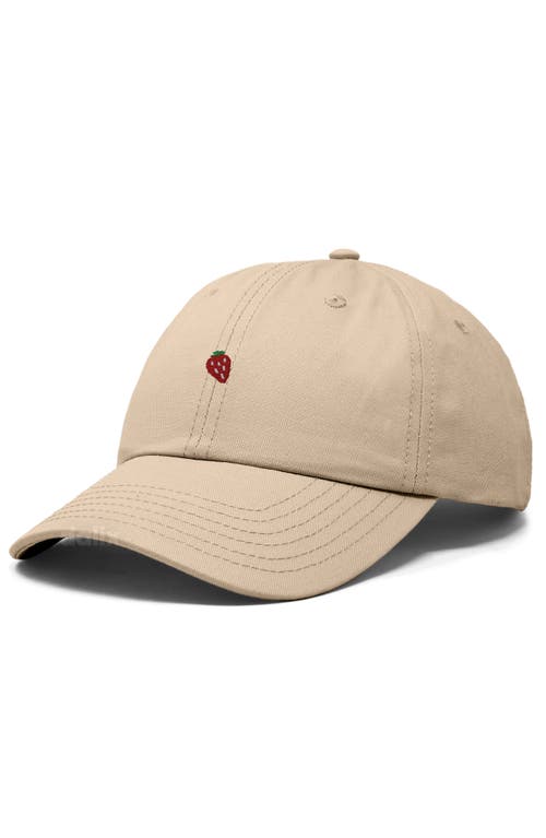 Dalix Lil Strawberry Dad Cap In Brown