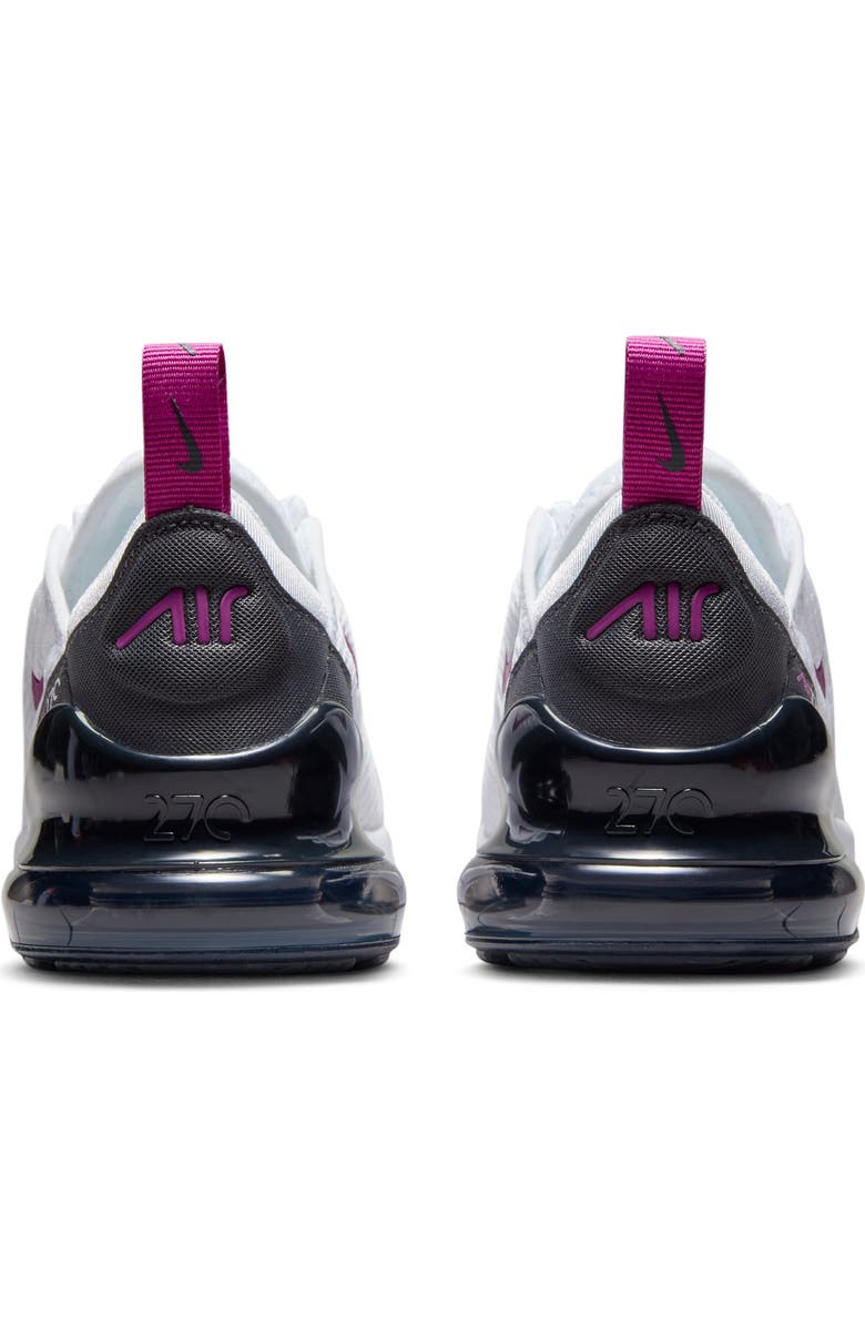 Nike Kids
Air Max 270 Sneaker, Alternate, color, White/ Hot Fuchsia/ Anthracite