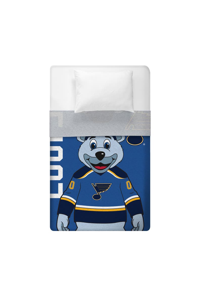 St. Louis Blues Louie Mascot 60" x 80" Raschel Throw Blanket, Alternate, color, None
