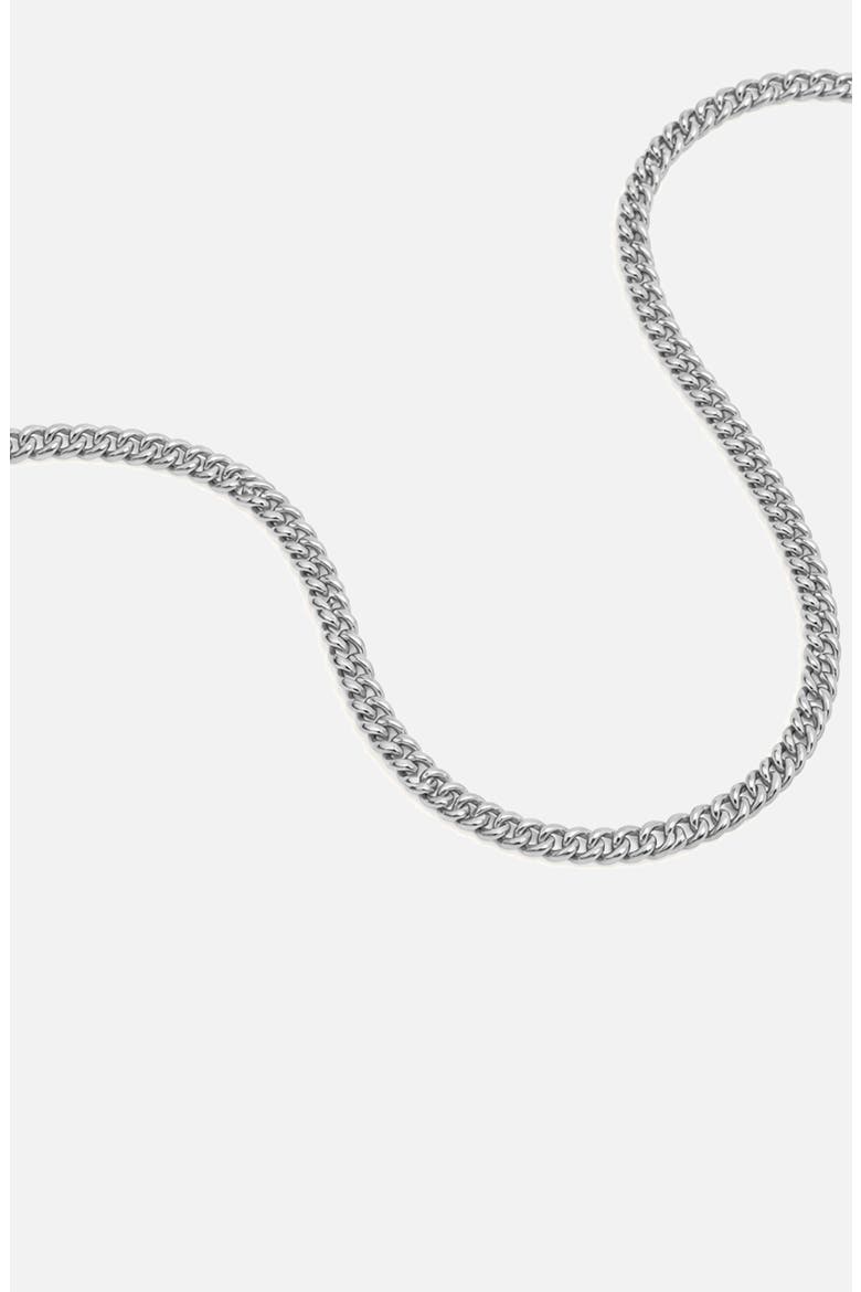 Curb Chain Necklace, Alternate, color, Silver