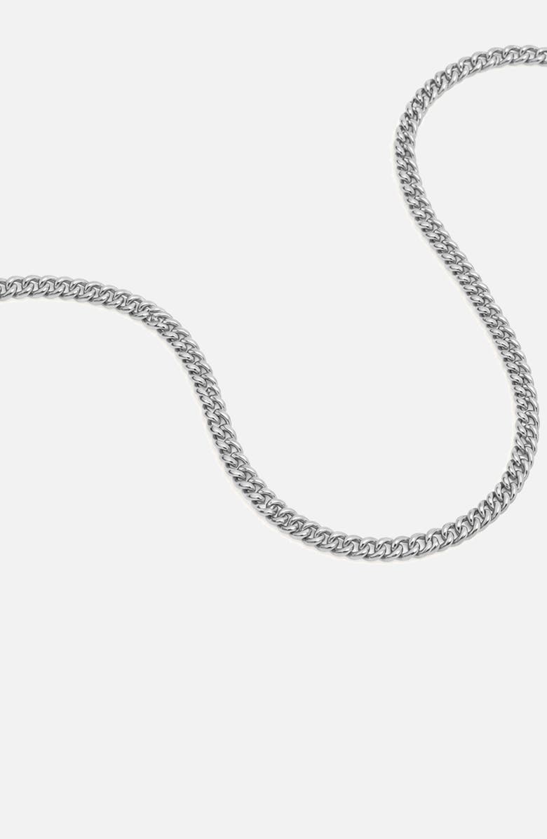 YOJ Curb Chain Necklace, Alternate, color, Silver