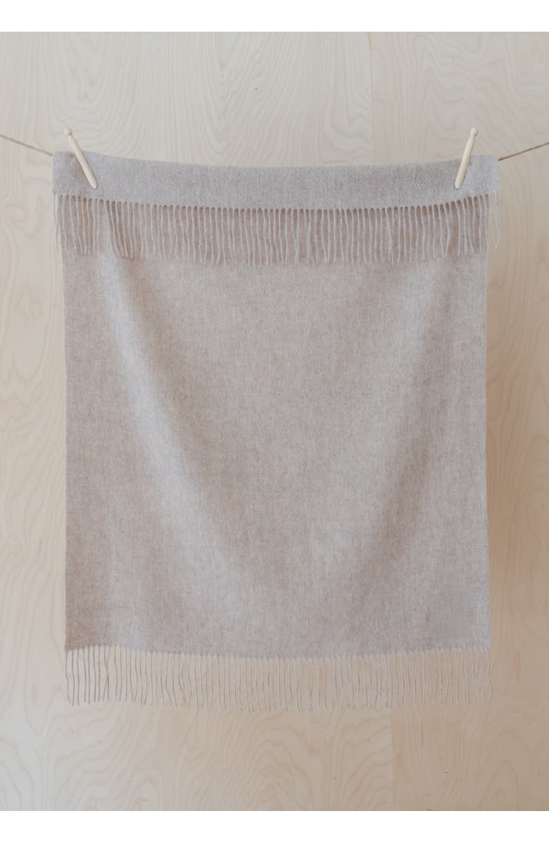 TBCo Lamsbwool Baby Blanket, Alternate, color, Oatmeal Melange