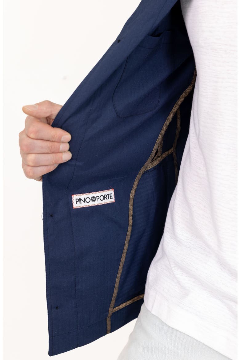 Navy Solid Wool Sport Coat, Alternate, color, NAVY