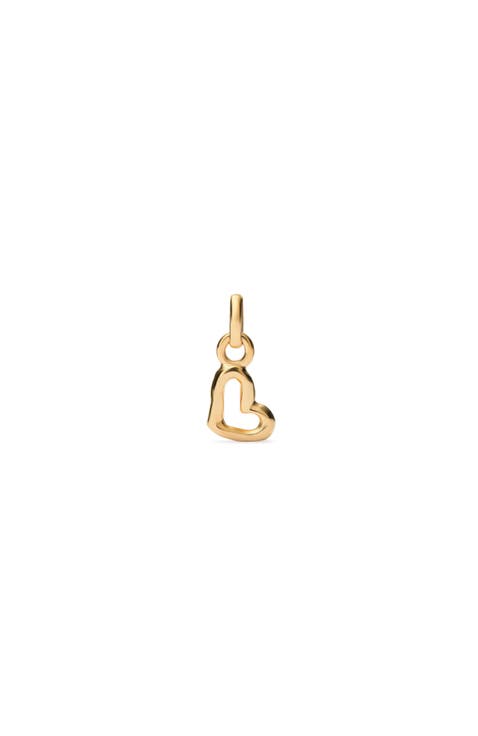 Gold Charm with Heart