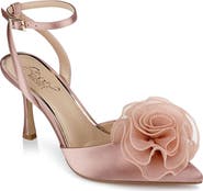 Jewel Badgley Mischka Taylee Embellished Ankle Strap Pump