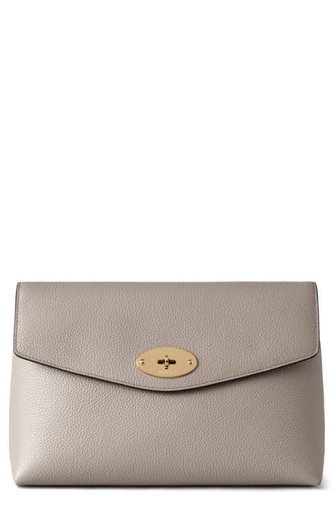 ポーチ Mulberry Beauty 'Darley' Mulberry | Darley Cosmetic Pouch | Black Small Classic Grain