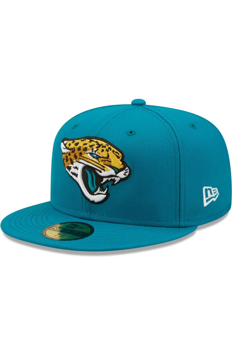 New Era Men's New Era Teal Jacksonville Jaguars Omaha 59FIFTY Fitted Hat, Main, color, Teal