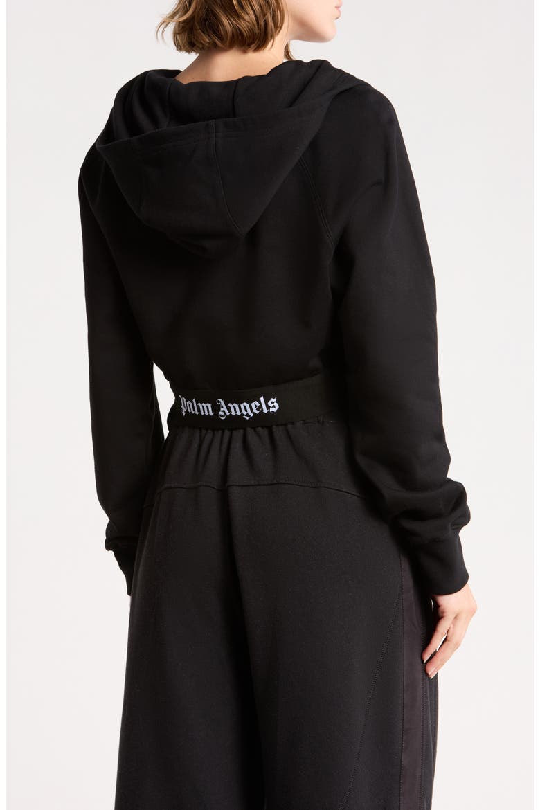 Half-Zip Hooded Sweatshirt, Alternate, color, BLACK
