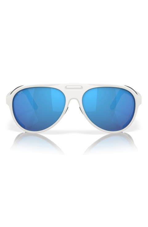 59mm Polarized Pilot Sunglasses