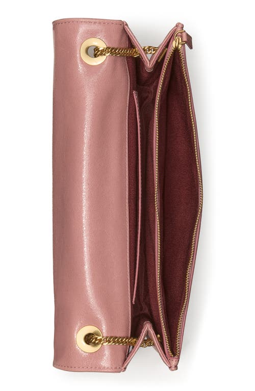 Kate Spade New York Deco Glazed Leather Convertible Chain Shoulder Bag In Pink