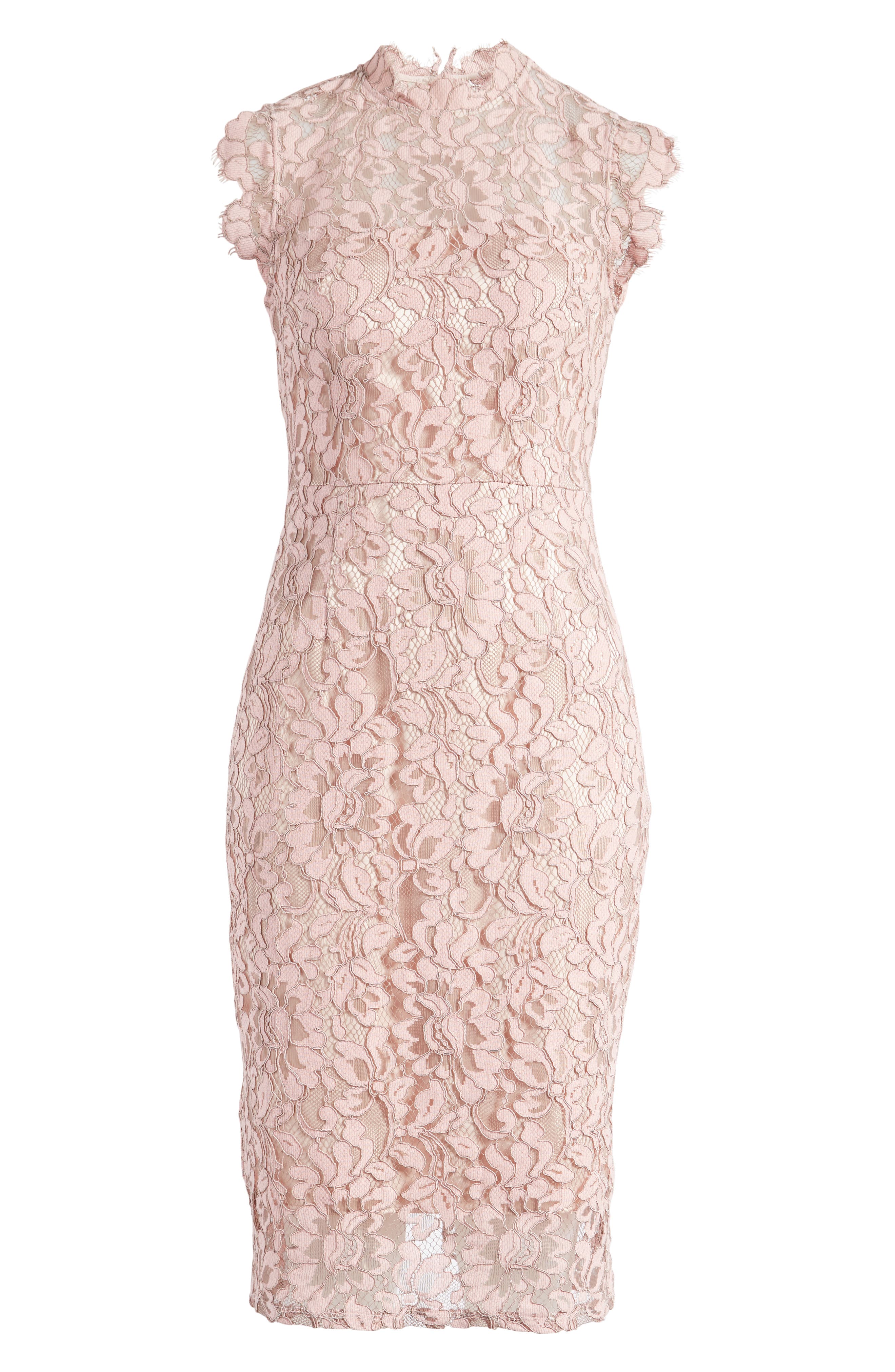 eliza j illusion lace midi sheath dress Illusion Lace Sheath Dress (Women)