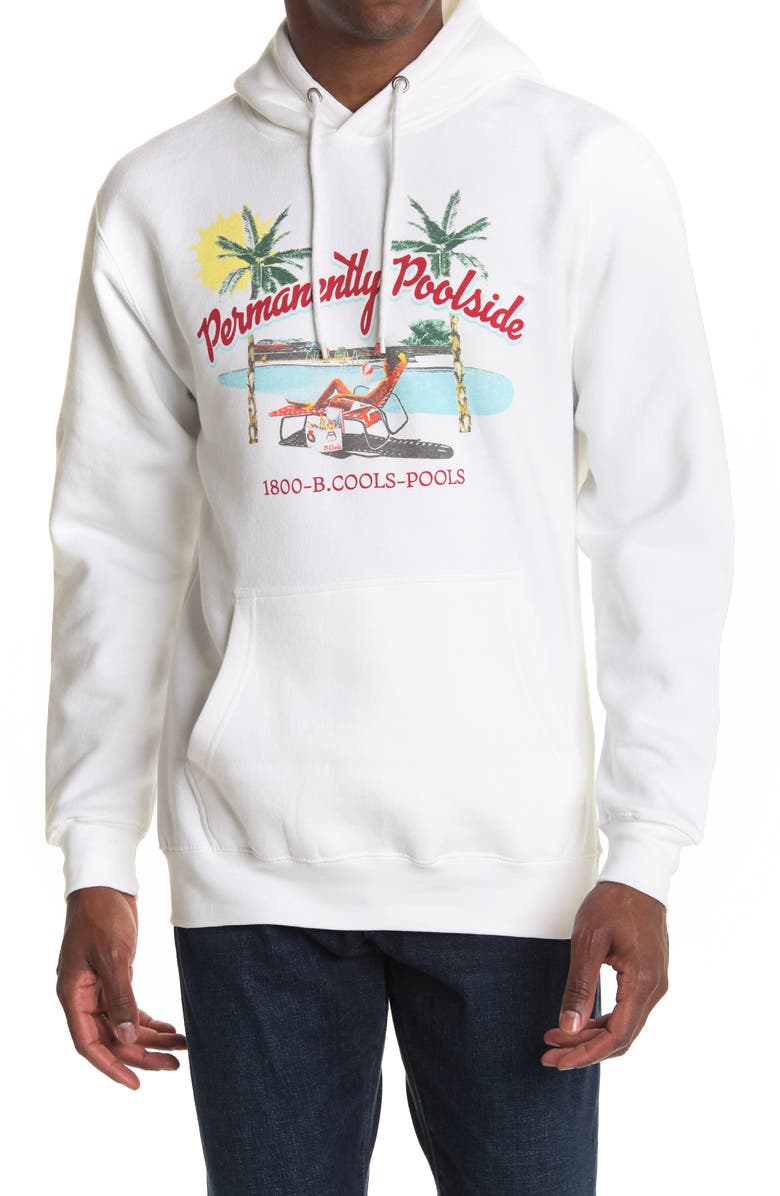 Barney Cools Permanently Poolside Pullover Hoodie, Main, color, 