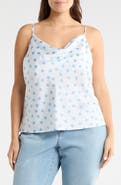 Renee C Cowl Neck Satin Camisole