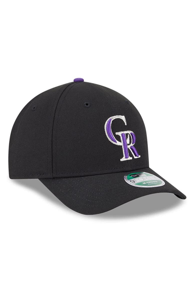 New Era Men's New Era Black Colorado Rockies Player Replica 9FORTY Adjustable Hat, Alternate, color, Black