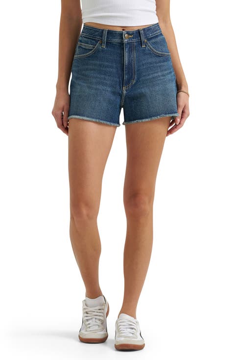 Denim Cutoff Shorts (Mid Cooldown)