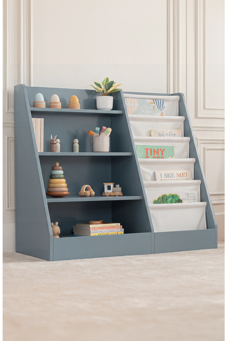 Kids Bookshelf, Main, color, Pacific Blue