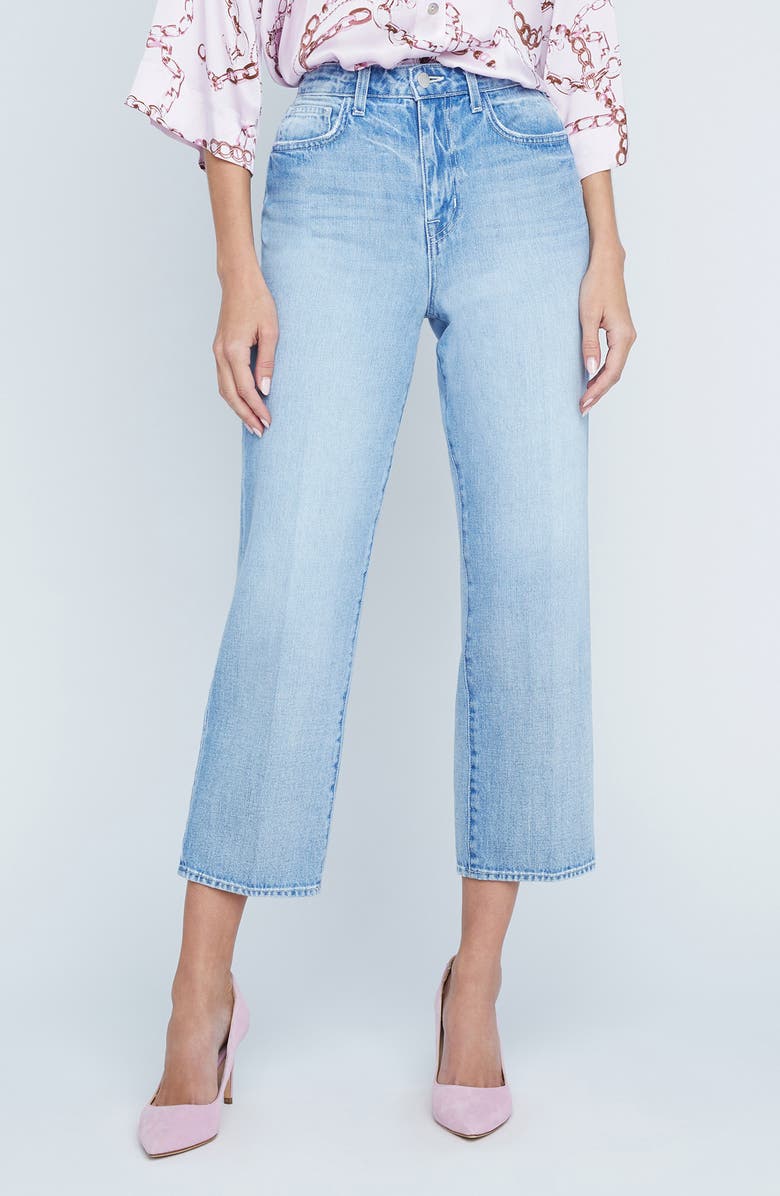 L'AGENCE June Stovepipe Crop Jeans, Main, color,
