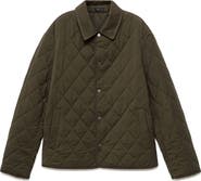 MANGO Water Repellent Quilted Jacket