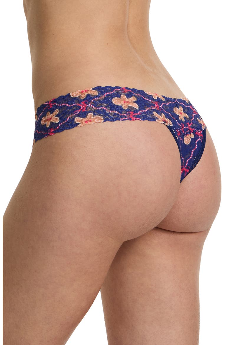Print Low Rise Thong, Alternate, color, COOKIE CUTTER
