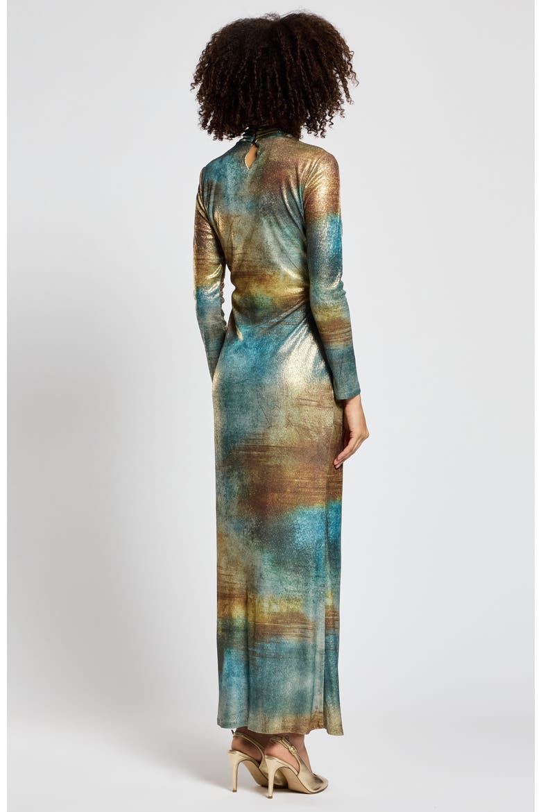 Araa Dress, Alternate, color, Gold