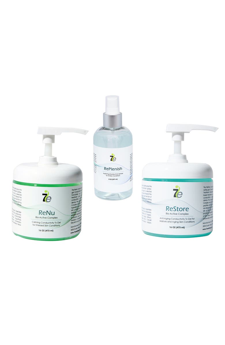 7e Wellness Microcurrent Conductivity Gel Bundle for Aging & Stressed Skin, Main, color, NO COLOR