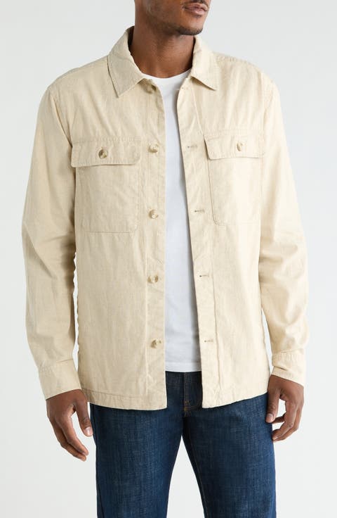 Linen & Cotton Shirt Jacket