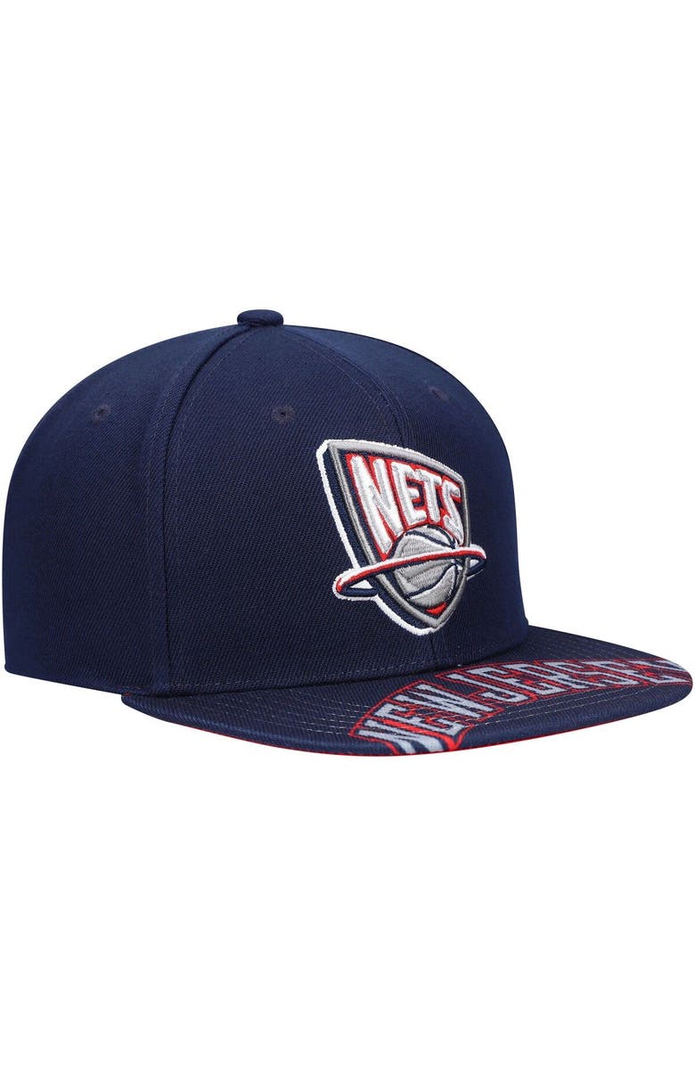 Mitchell & Ness Men's Mitchell & Ness Blue New Jersey Nets Hardwood Classics Swingman Pop Snapback Hat, Alternate, color,