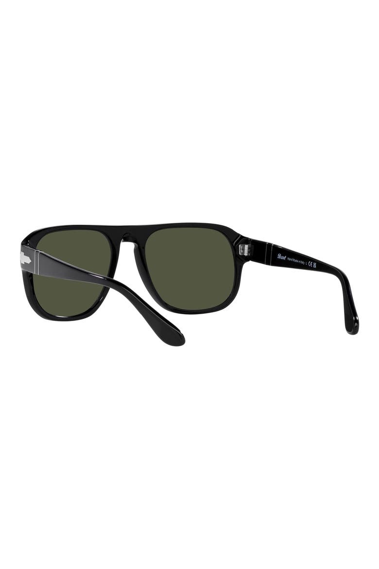 57mm Pillow Sunglasses, Alternate, color, BLACK